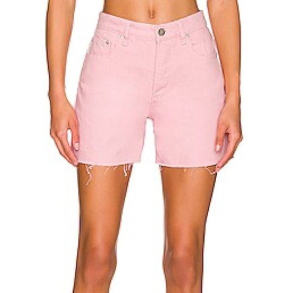 Boyish Pants - Boyish Monty Shorts High Rise Rigid Denim Cotton Size 25 Tickled Pink